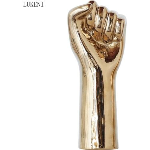 Nordic Modern Minimalist Creative Electroplating Hand Ornaments Home Living Room Cabinets Office Crafts Furnishings