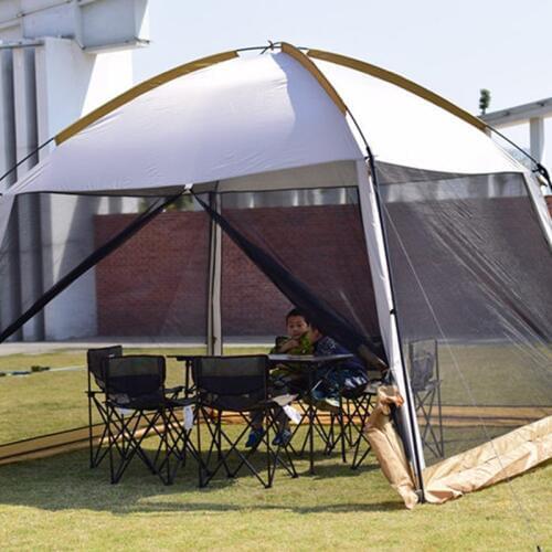 2019 high quality 5-8persons waterproof and cold multi-person fishing sunscreen picnic anecdote beach canopy outdoor shade awning