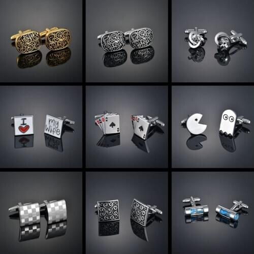 Light luxury shirt cufflink mens shirt cuff nail French animal button custom formal dress wedding bridegroom suit sleeve