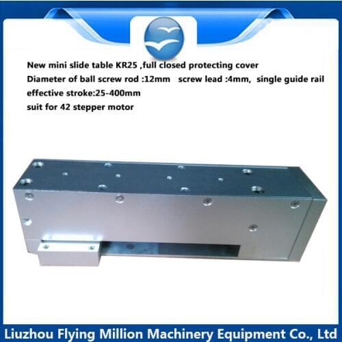 Precise sliding table module Linear rolling guide with 42 stepper motor 1204 screw 300 mm