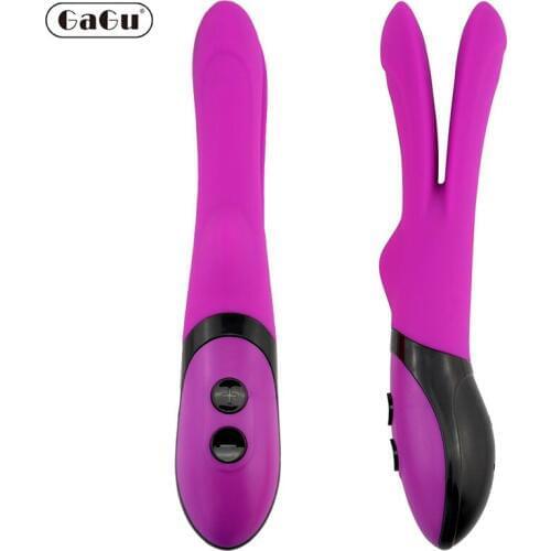 GaGu Strong Power Vibration Double Penis Fork Y-type Magnetic Charging Massage Stick For Sex toys for woman Gay anal vibrator