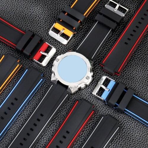 Waterproof silicone strap suitable forC-ASIO steel heart Watch gst-b400 Rubber Bracelet G-Shock mens modified watch accessories