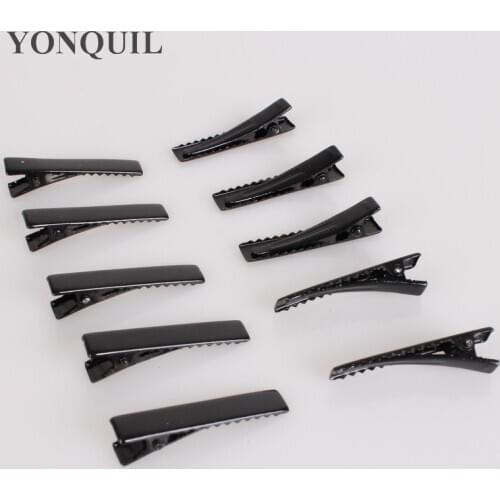 High Quality New DIY Hairclips 40MM Prong Barrettes & Brooch Clips Finding 150Pcs/Lot Alligator Clips Crocodile Clips SYHC07