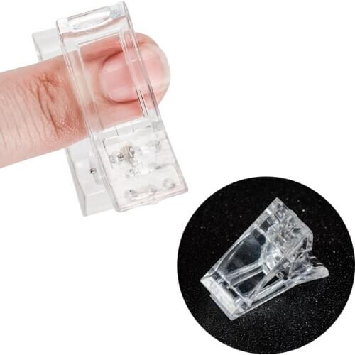 Mtssii Nail Clip Acrylic Nail Plastic Fake Finger Polish Extension Tips Quick Building Mold UV Gel Manicure Art Builder Tool