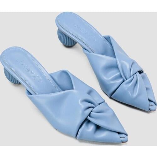 Limoya Women Beige Heel Slippers 'Turkish' Quality 2021 Fashion Design Season Comfort Fast Shipping