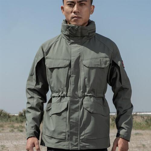 Winter Military Tactical Combat M65 Jacket Men Waterproof Windproof Hooded Multi-pocket Coat Male Fishing Hunting Windbreaker