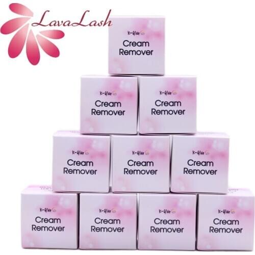 10 bottles K-glue Cream Remover for Eyelash Extensions Glue Pink 15g/bottle Original Korea Eyelash Shop Makeup Tools Wholesale