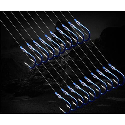 10 pairs/lot Steel Fishing Hooks high carbon carp hook japan saltwater sea fishing anzol line tied B348