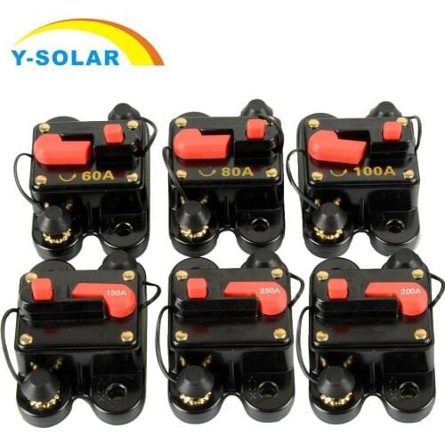 12V/24V DC Household Solar Waterproof Circuit Breaker 60a80a100a150a200a