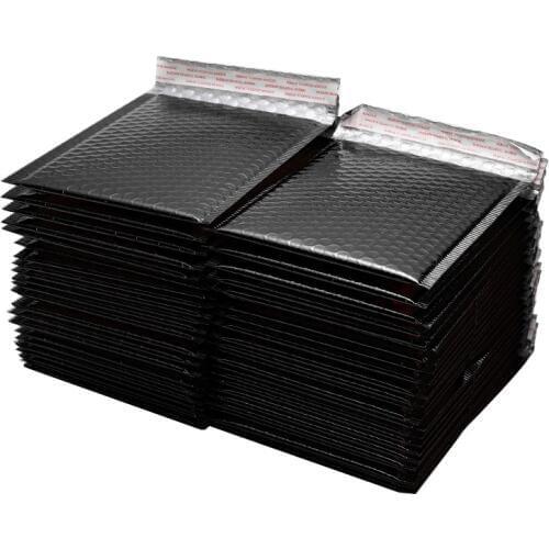 50pcs /Lot 150x180mm Gold Paper Bubble Padded Mailers Envelopes Gift Bag Bubble Mailing Envelope Bag Packaging Shipping Bags