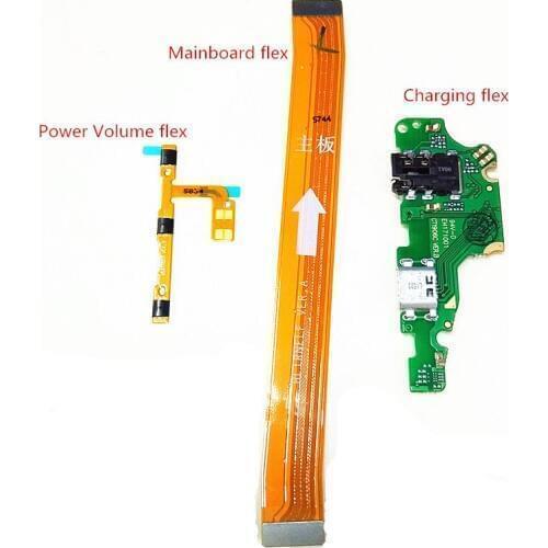 5x Power Volume Main board Connector USB Charging Dock Charger Board Flex Cable For Huawei G10 Mate 10 Lite/Nova 2i/Maimang 6