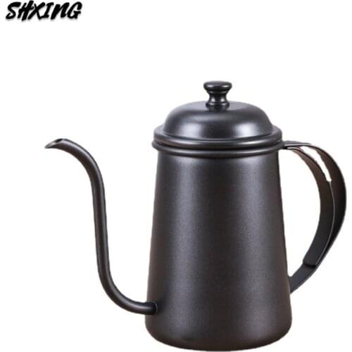 650M Pointed Mouth Coffee Drip Kettle Frothing Jug Coffee Pot Gooseneck Spout Kettle High Quantity Coffee Tea Tools