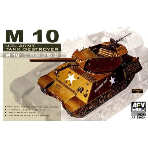 AFV Club AF35024 1/35 M10 U.S. Tank Destroyer - Scale model Kit