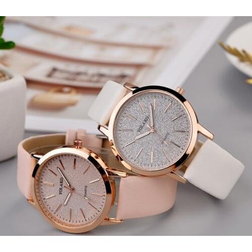 Womens watches brand luxury fashion ladies watch Leather Watch women Female quartz wristwatches montre femme A4