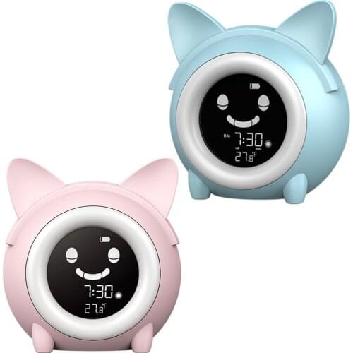 Desk Digital Kids Alarm Clock, Modern Toddlers Sleep Trainer Children Alarm