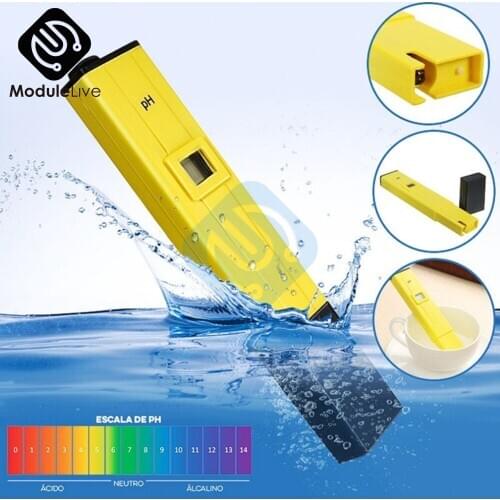 Digital pH meter Ph pen tester acidity water PH meter professional for Home school laboratory aquarium Aquaculture swimming pool