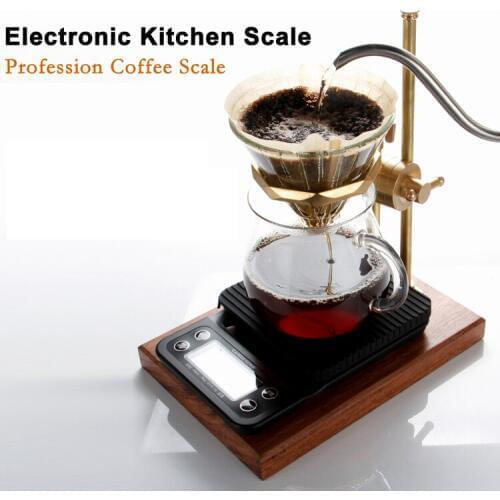 AJY Green Backlight Digital Timer Coffee Scale 3kg with bowl