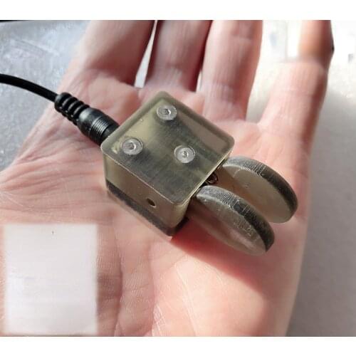 QU-2020 Mini Double Propeller Automatic Key Base Magnetic Absorption Type Shortwave Radio CW Electric Key Morse