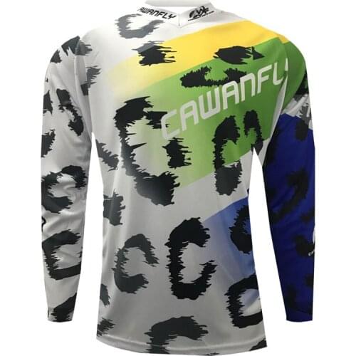 CAWANFLY Motocross Jersey Maillot Ciclismo Hombre Dh Downhill Jersey Off Road Mountain Long Sleeve Mtb Jersey
