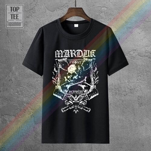 T Shirt New Brand Marduk Frontschwein Shield Shirt S M L Xl Xxl Black Metal Tshirt Official Shirt T Shirt Anime Tees