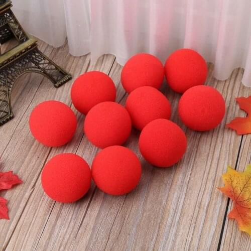 10PCS 4.5cm Finger Sponge Ball magic tricks Classical magician Illusion Comedy close-up stage card magic Accessories