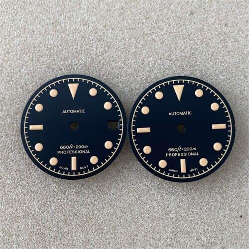 Calendar plate 28.5mm watch dial Green Luminous for NH35/4R/7S/NH35A watch dial nh35 Modification Parts
