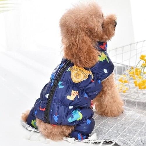 Popular Quality Zipper Jacket Pet Dogs Winter Coat Thickness Dogs Clothes S To Xl New Down Snow Bichon Pitbull Tracksuit Goods