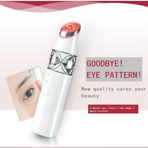 Eye Massager Roller Hot/Cold Message Anti Wrinkle Massager For Face Jade Roller Wrinkle Removal USB Rechargeable Massage Device