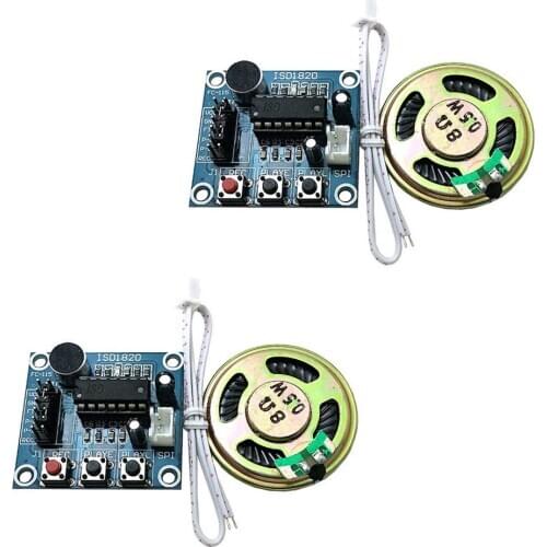 ISD1820 Voice Recording Recorder Playback Module With Microphones Sound Audio Loudspeaker For Arduino diy Electronic Kit