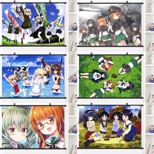 DIY 5D Diamond Painting Anime GIRLS Und PANZER Cross Stitch Kits Full Drill Diamond Embroidery Mosaic Art Home Decoration Gift
