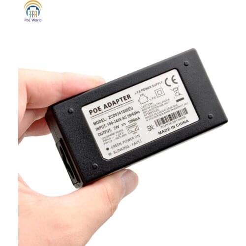 24V desk type Power over Ethernet adapter POE injector 24V1A Power Adapter for UBNT Mikrotik 24V24W IP camera wireless AP