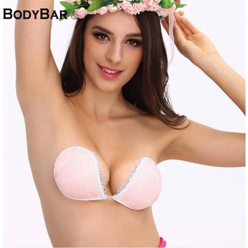 Invisible Breast Stickers For Female Lace Gather Breast Sticker Women Strapless Underwear Nipple Pad Cover Intimate Accessories