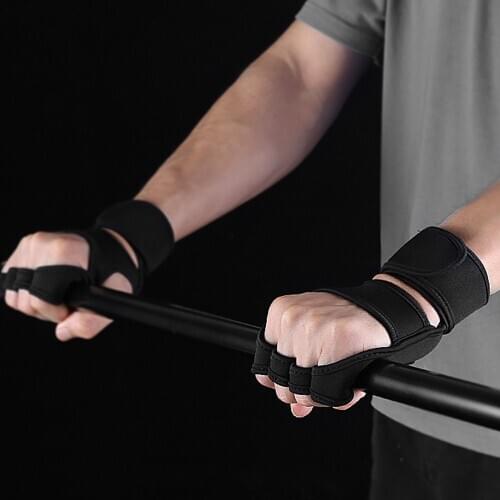 Kyncilor Summer Mens And Womens Sports Half-finger Gloves Non-slip Shock Absorption Velcro Bike Riding Gloves Equipment