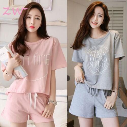 Pajamas set female summer cute strawberry short sleepwear girls comfortable home clothes
