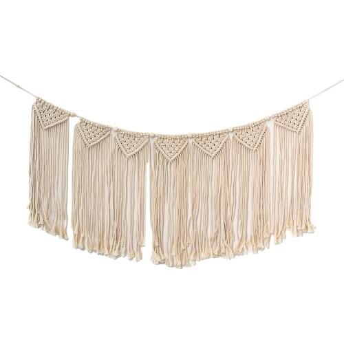 Hand-woven Woven Macrame Wall Hanging Tapestry Wedding Wall Decoration Nordic Backdrop Wall Home Living Room Home Boho Decor