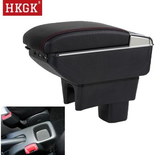Armrest box For Suzuki Swift Double layer Rotatable Centre Console Storage Box cup holder USB Charging Car accessories