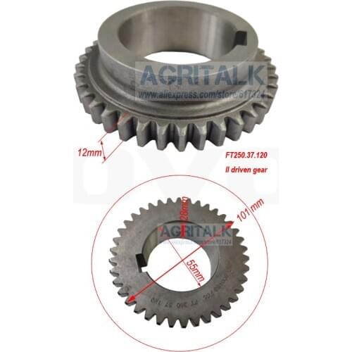 The driven gear of II gear for Foton Lovol FT250 / FT254 tractor, part number: FT250.37.120