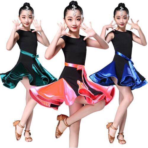 Modern Girl Latin Dance Dress Ballroom Dance Costumes Samba Tango Dress Practice Party Dancing Dress Stage Dancewear Costumes