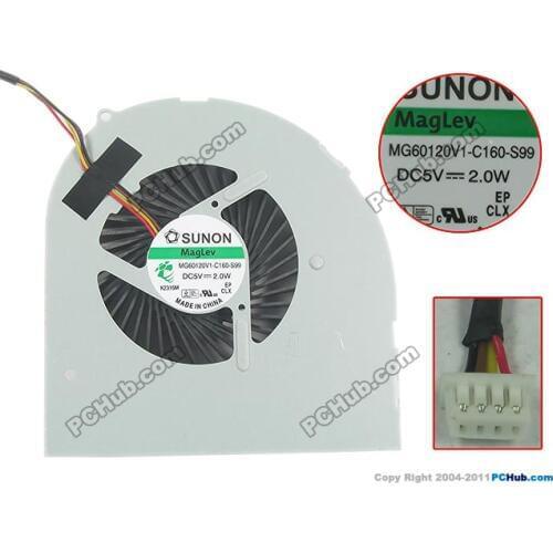 SUNON MG60120V1-C160-S99 Server Laptop Cooling Fan DC5V 2.0W 4-wire