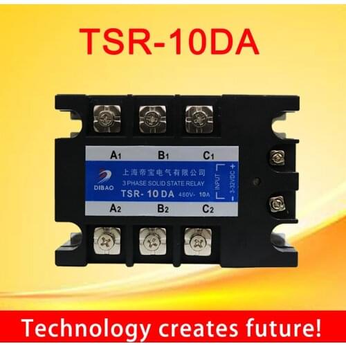 10A DC control AC three phase Solid state relay TSR-10DA 480V 3 phase