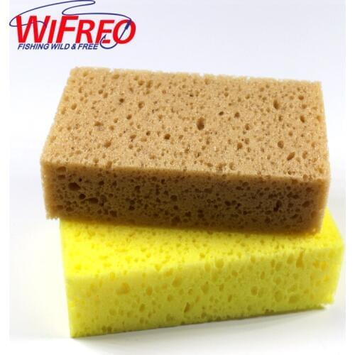 Wifreo Artificial Floating Bread Foam for Fly Tying Carp Fishing Rigging Material Dry Fly Tying Fishing Lure Yellow Brown