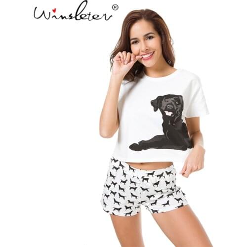 Женские пижамы с шортами Winsleter China At AliExpress