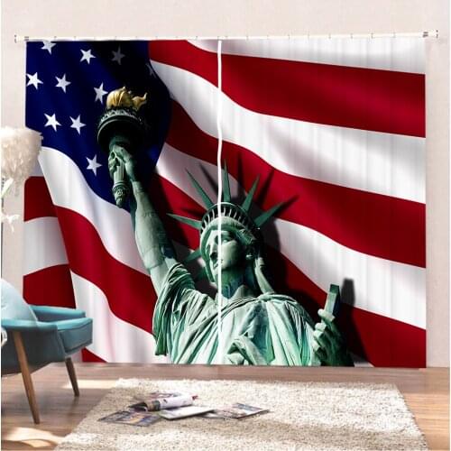 Independence Day 3D Print Curtains United States Curtains Flags And Characters Bathroom Curtains Kitchen Soft Room Curtains