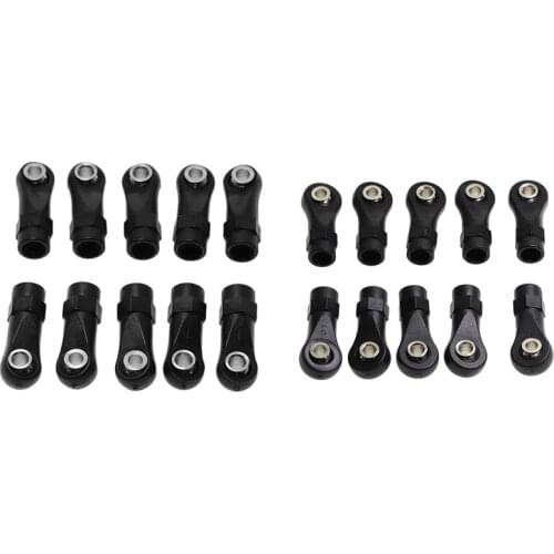 20Pcs Plastic M4 Rod End Link Linkage Balls Joint Head For 1/10 RC Car Crawler Axial Scx10 II 90046 Traxxas Trx4,C & A