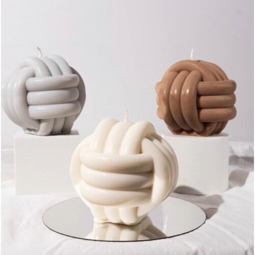 3D Rubiks Cube Hair Rope Candle Silicone Mold Aromatherapy Candle DIY Tool Exquisite Pattern Candle Mold Soy Wax Candle Making