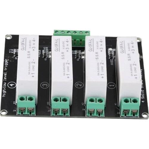 4 Channel SSR Solid State Relay High-low Trigger 5A 3-32V For Arduino UNO R3
