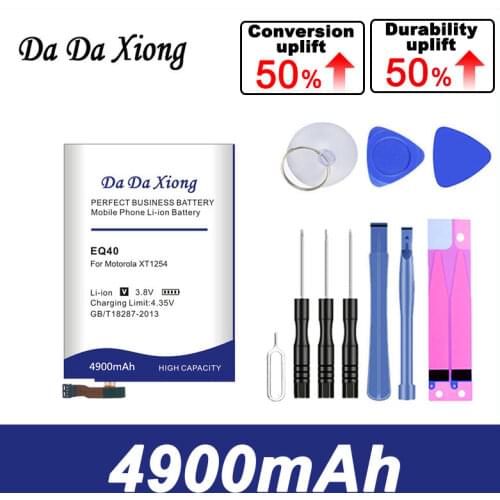 Da Da Xiong 4900mAh EQ40 Battery for Motorola Moto Droid Turbo XT1225 XT1254 phone