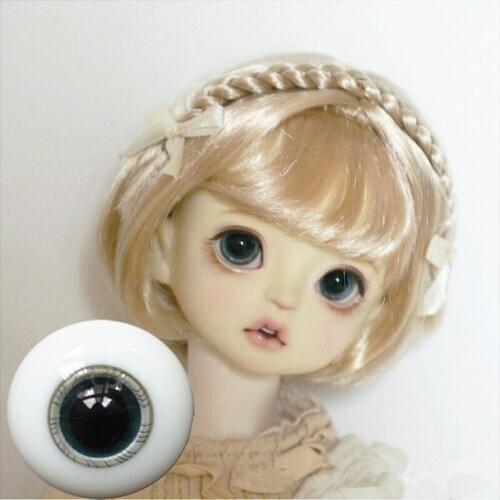 BJD doll eyeballs are suitable for 1/3 1/4 1/6 size human doll accessories with grey green glass eyeballs