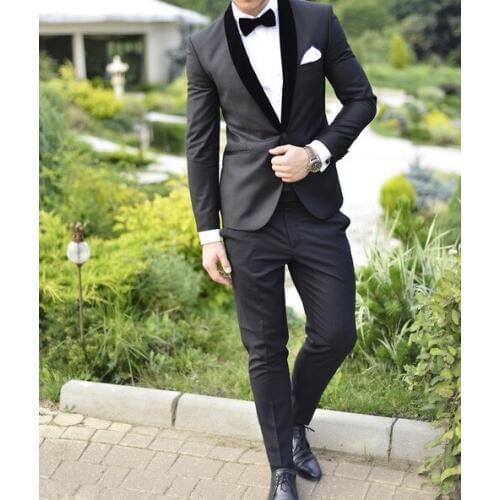 Black Business Men Suits Custom Made,Bespoke Classic Black Wedding/Business/formal Suits For Men,Tailor Made Groom Suit Tuxedos