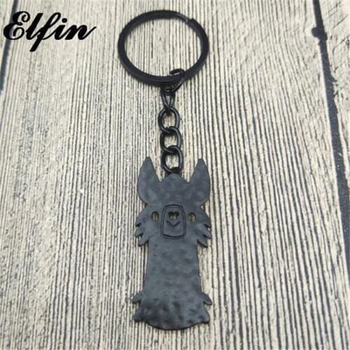 Elfin Unique Trendy Alpaca Keychain Gold Color Silver Color Alpaca Jewellery Fashion Llama Keychains Keyrings For Women Men